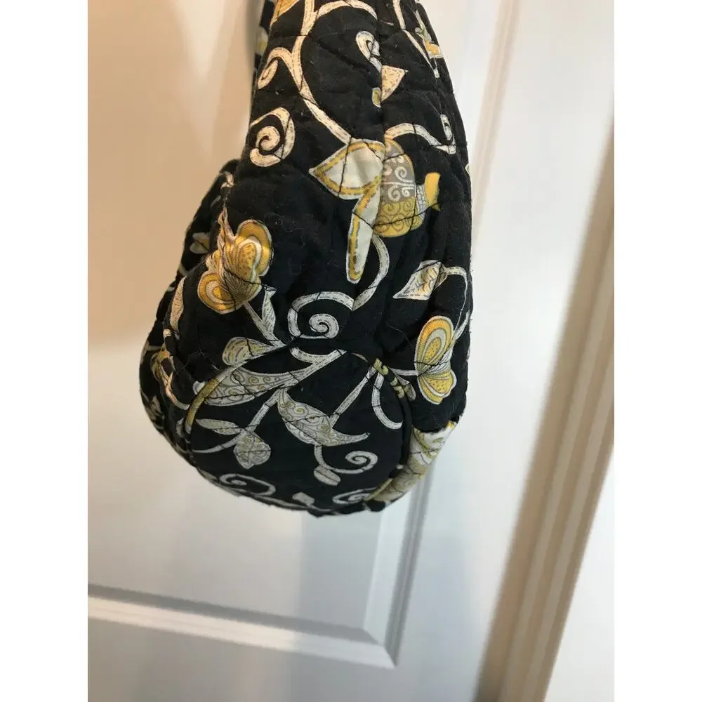 Vera Bradley Retired Yellow Bird Pattern Morgan Shoulder Bag Tote